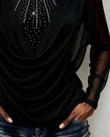 Maglia sottile con riflessi lucenti