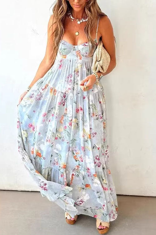 Abito lungo con stampa floreale KEREA🌸