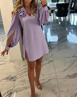 Dress Naima Con Rosa Laterale ✨
