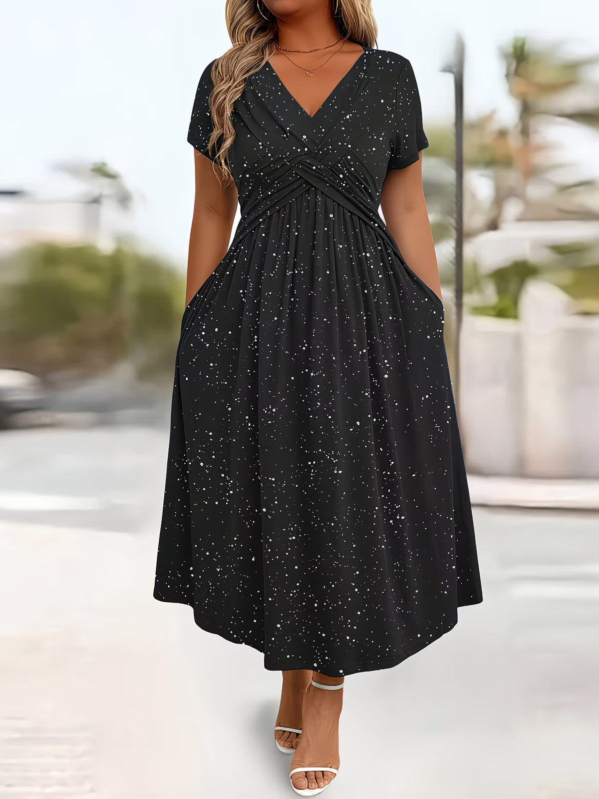 VESTITO RACHELE EFFETTO BRILLANTE ✨