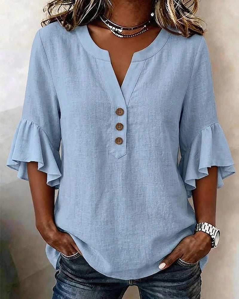 Camicia Leggera con Bottoni