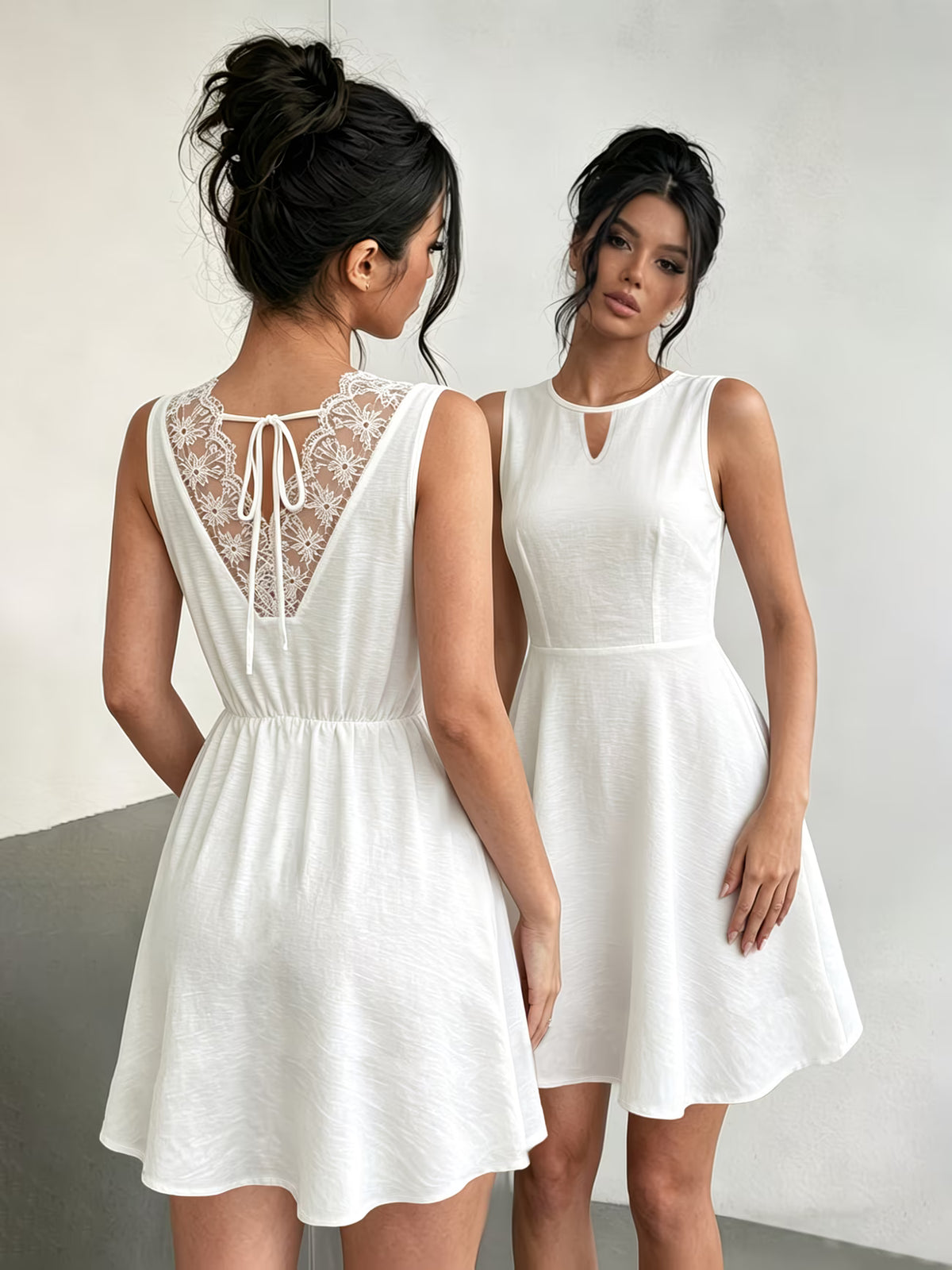 DRESS WHITE IN COTONE 🤍