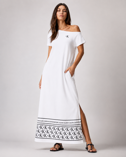 Abito Calvin Klein elegante con ricamo in basso