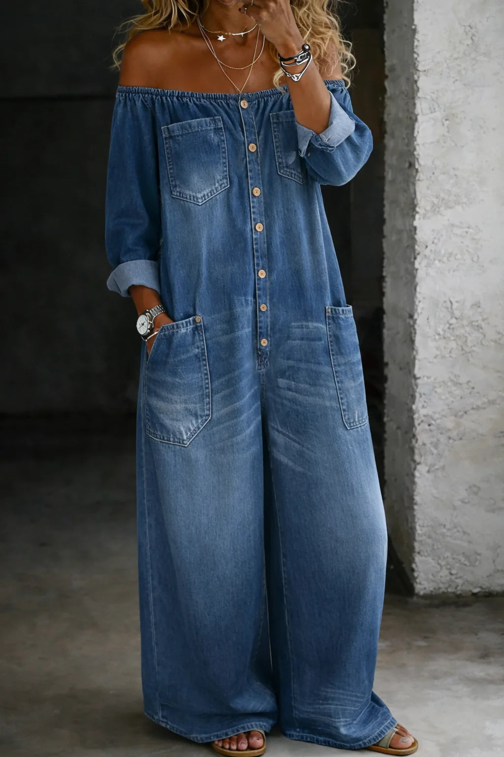 Salopette in denim 🤩 OFFERTA SPECIALE SOLO PER OGGI! 🎁 SPEDIZIONE GRATIS