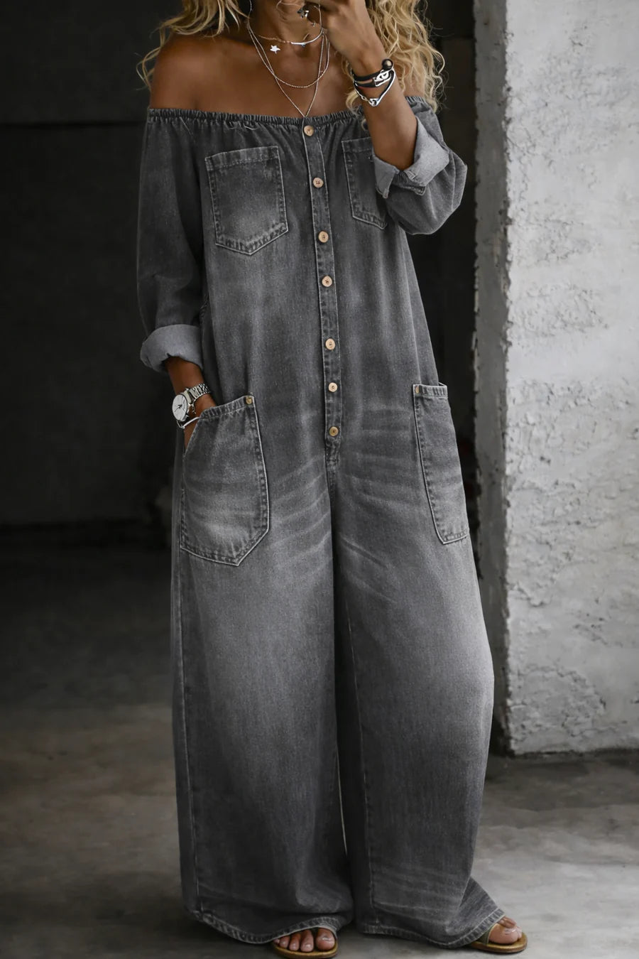 Salopette in denim 🤩 OFFERTA SPECIALE SOLO PER OGGI! 🎁 SPEDIZIONE GRATIS