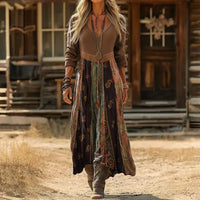 Olivia | Abito casual a maniche lunghe in stile vintage
