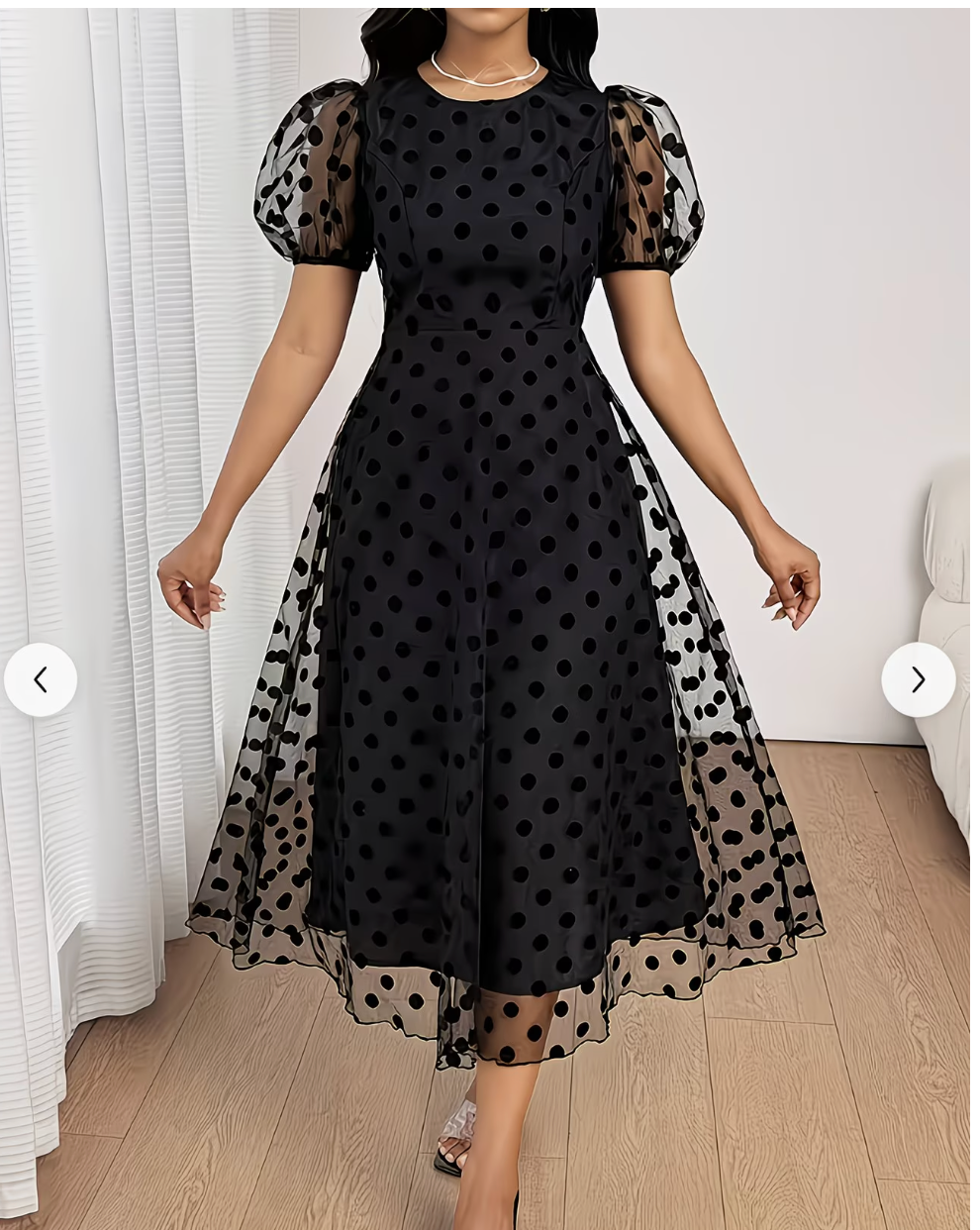 VESTITO VELATO A POIS ✨