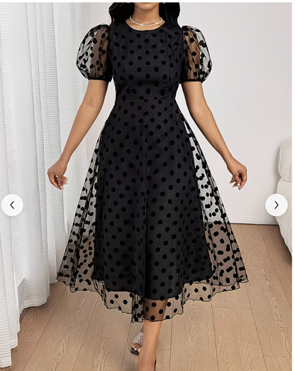 VESTITO VELATO A POIS ✨