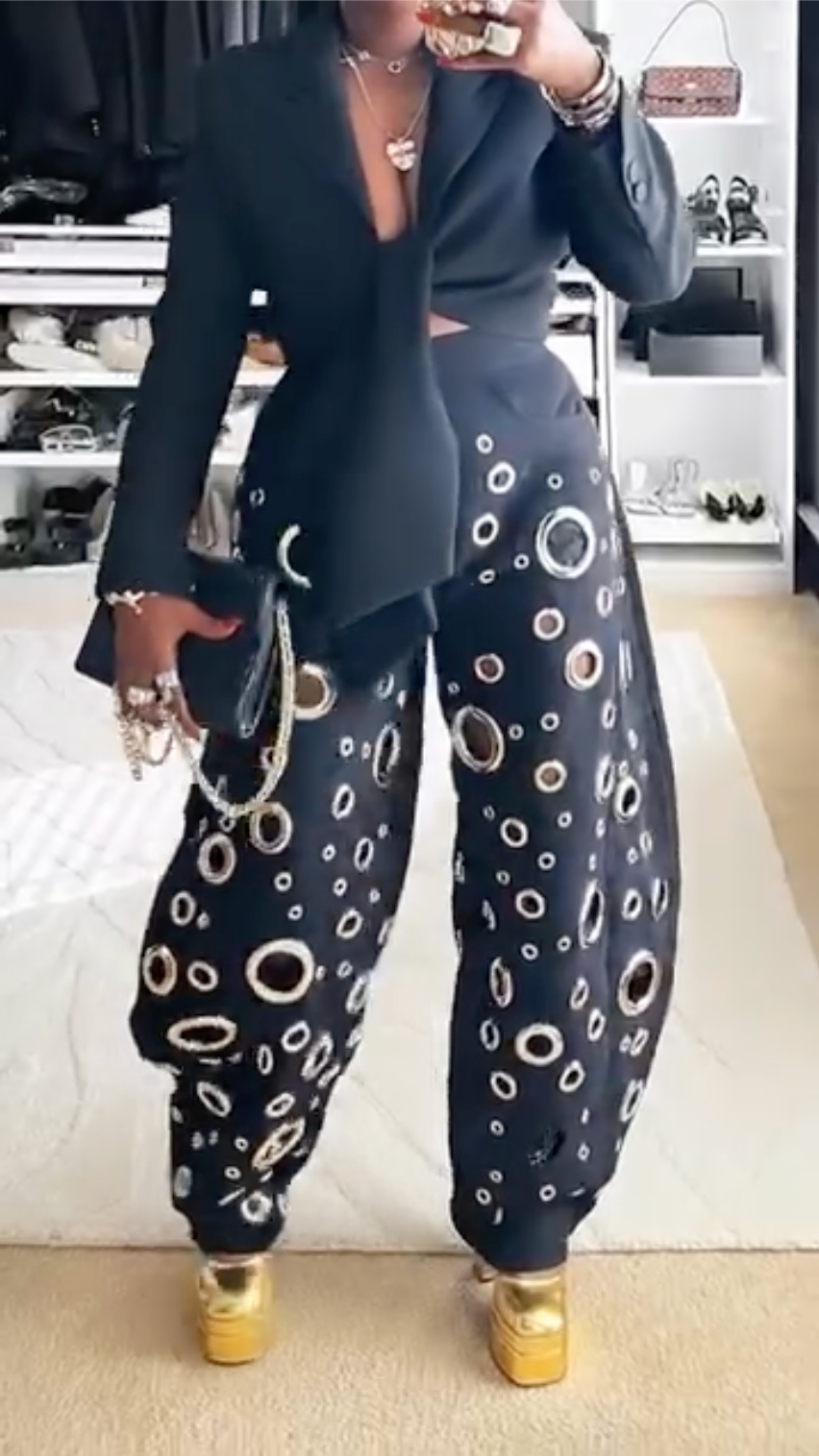 JEANS BALLON BLACK CIRCLE