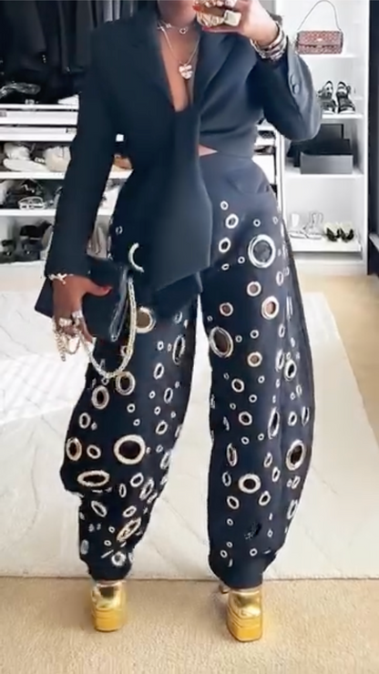 JEANS BALLON BLACK CIRCLE