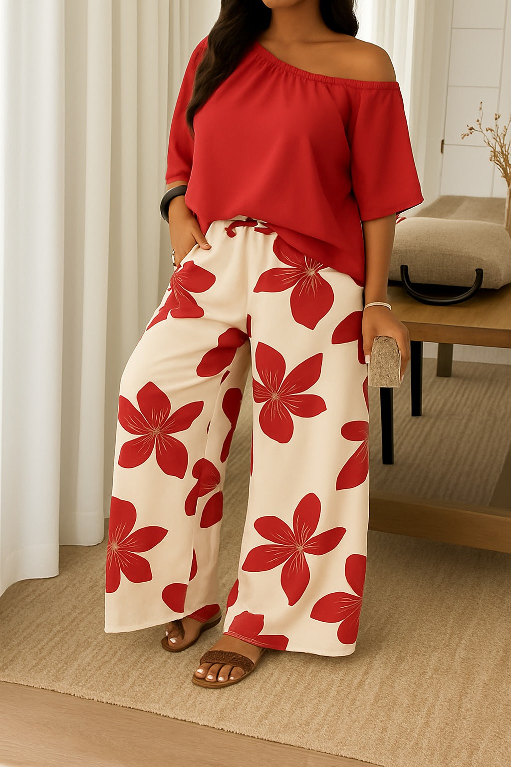 Vestito · Livia · in raso · bohemien elegante, scollo a barca, comodo e fresco 🌸