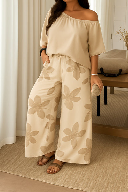 Vestito · Livia · in raso · bohemien elegante, scollo a barca, comodo e fresco 🌸