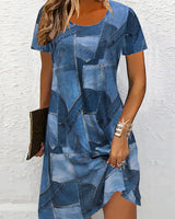 Abito casual alla moda con stampa