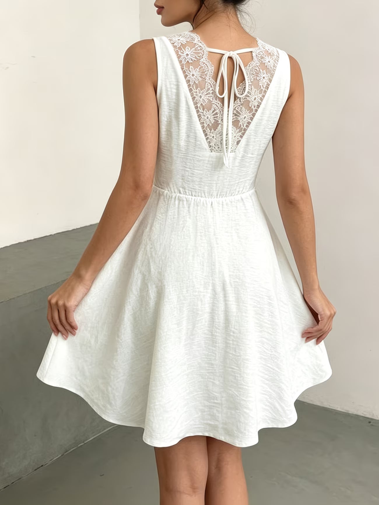 DRESS WHITE IN COTONE 🤍