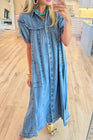 Vestito Selene denim con maniche gonfie 🩵
