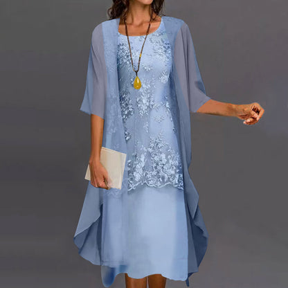 Eleanor | Elegante abito a due pezzi in chiffon