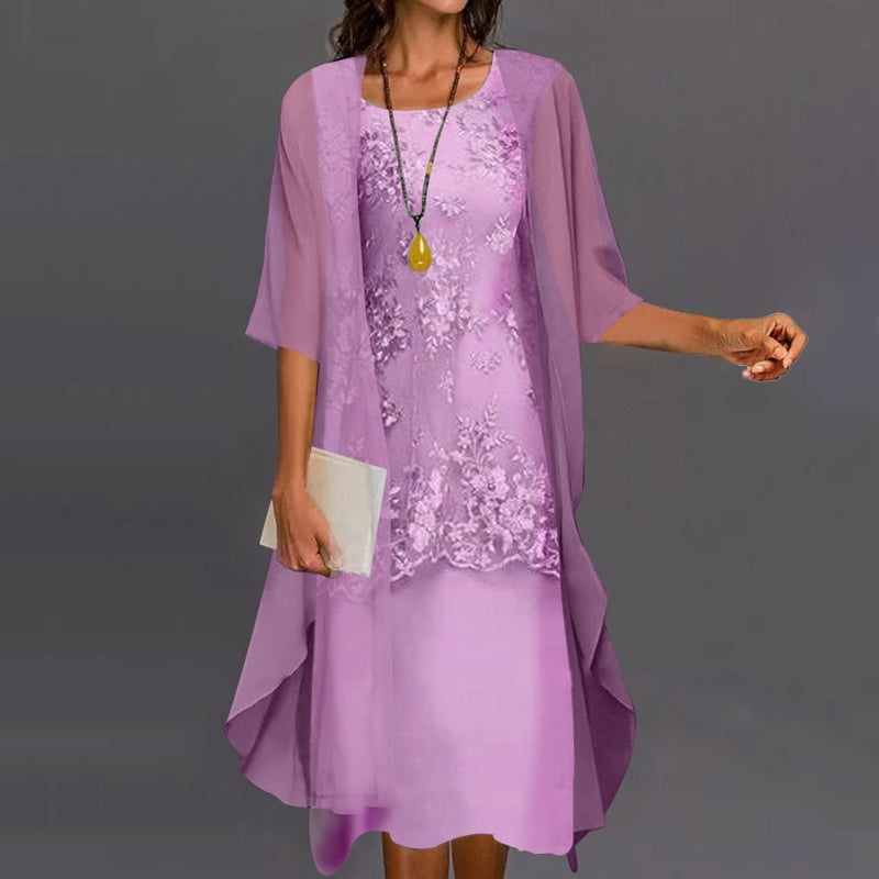 Eleanor | Elegante abito a due pezzi in chiffon