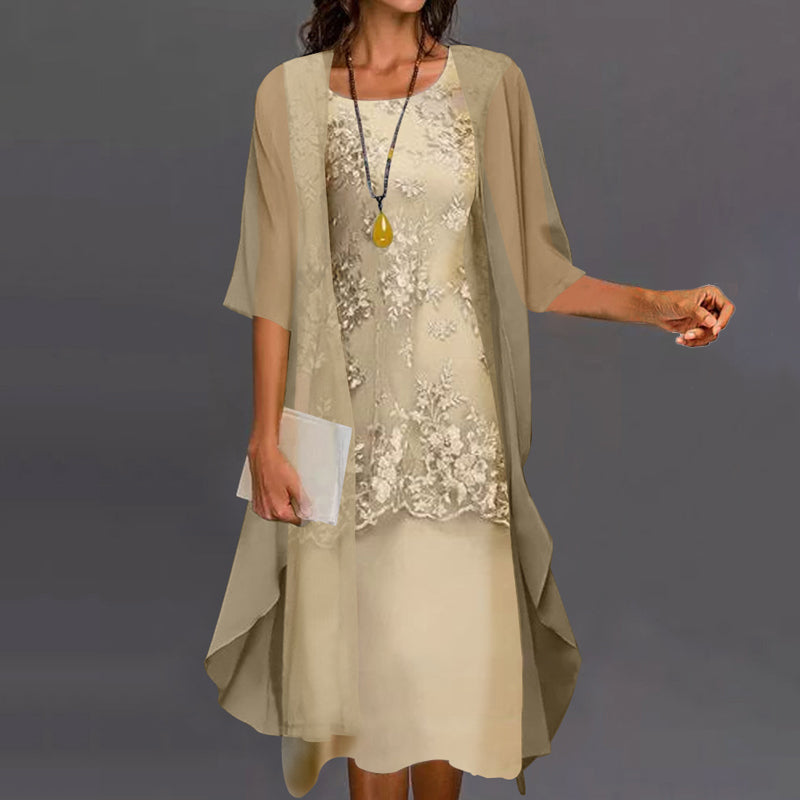Eleanor | Elegante abito a due pezzi in chiffon