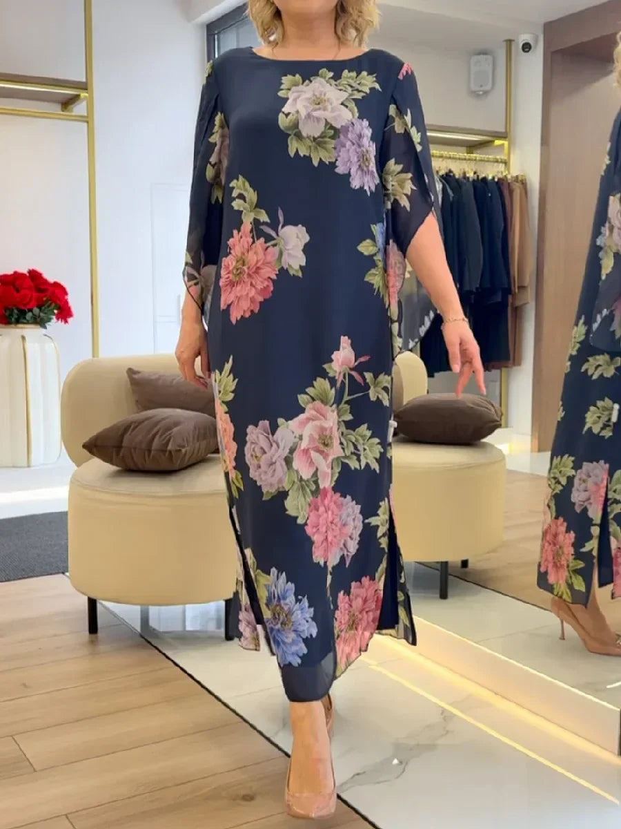 Vestito Jameline Fiorato con sfondi blu 🩵🤩
