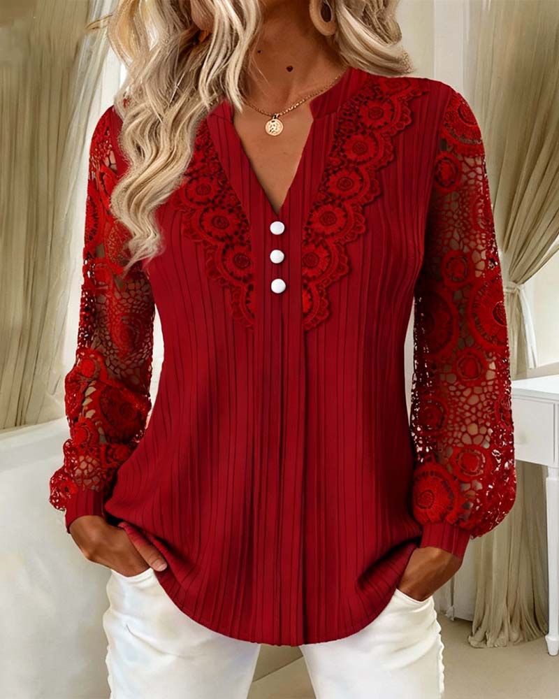 Camicia Elegante con maniche Ricamate ✨