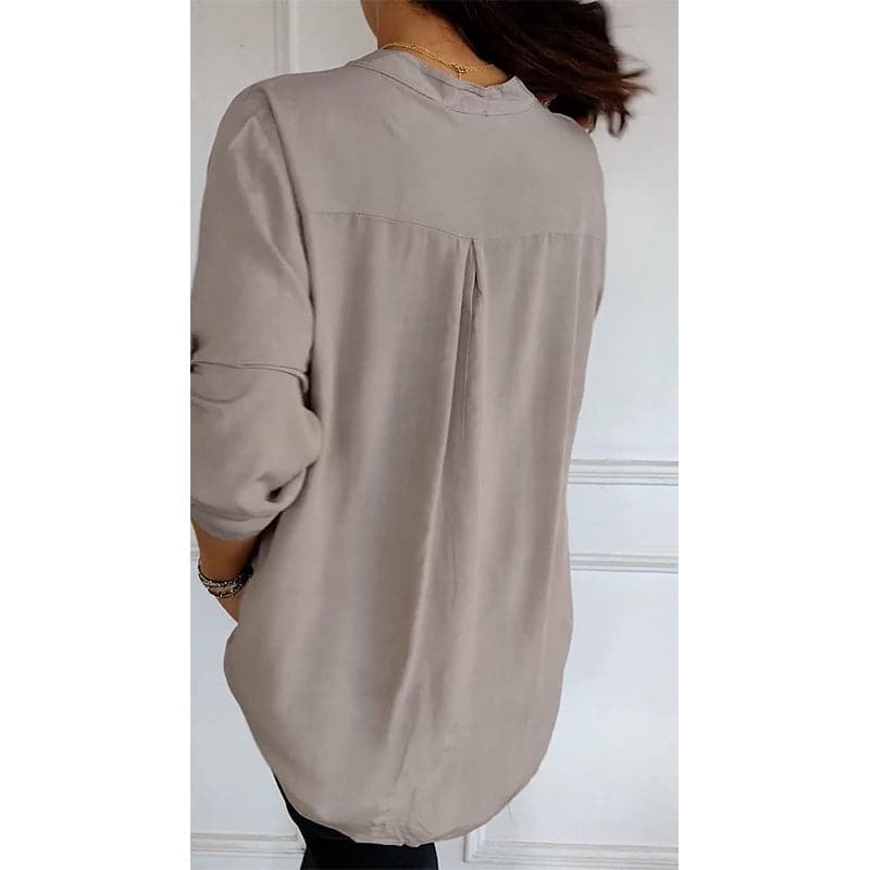 camicia in cotone e viscosa dettagli brillanti