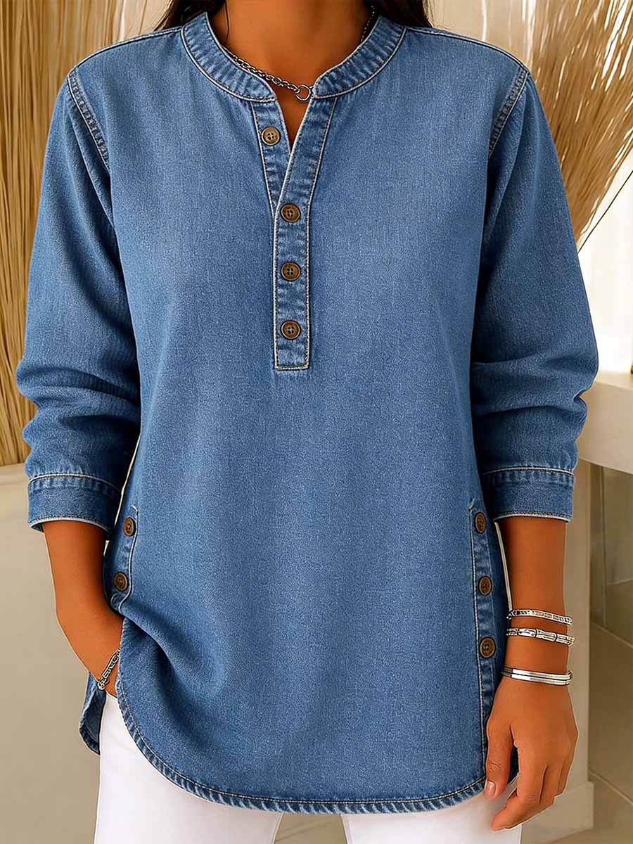 Camicia Denim Casual Morbida