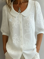 camicia Vintage Colletto Peter Pan