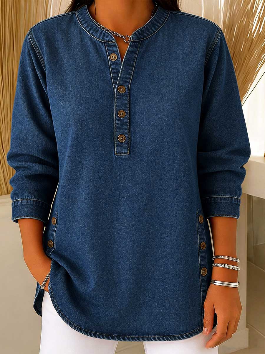 Camicia Denim Casual Morbida