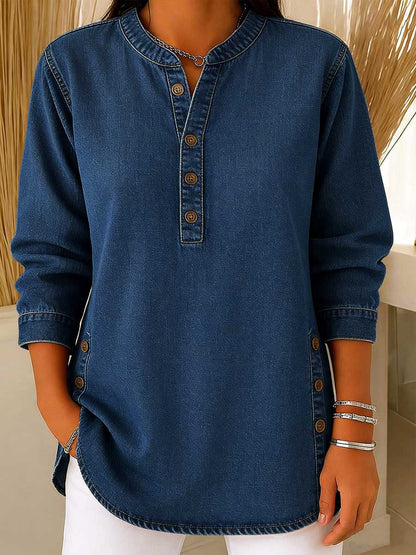 Camicia Denim Casual Morbida