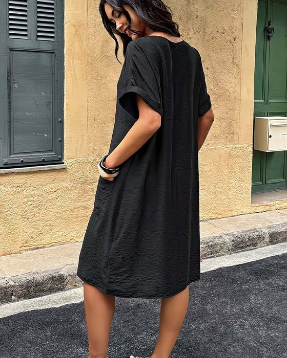 Dress Clotilde in cotone e lino fresco