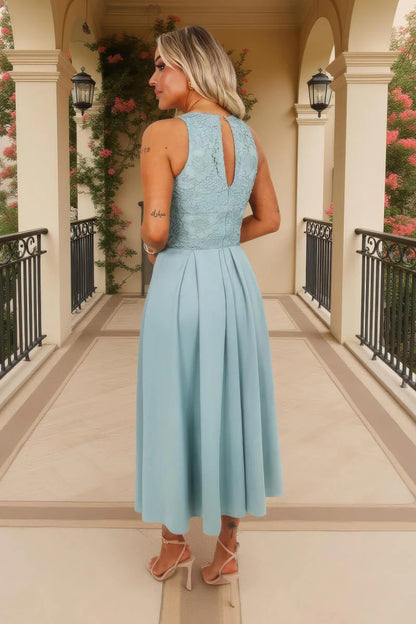 VESTITO REINILDA CON INSERTI IN PIZZO ✨