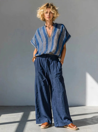 Coordset Lucy in Lino Made in Italy