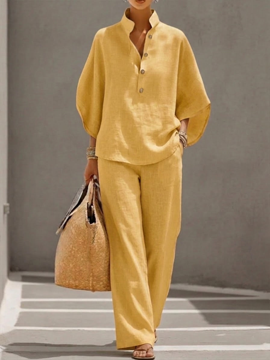 Coordinato Gemma in cotone e lino