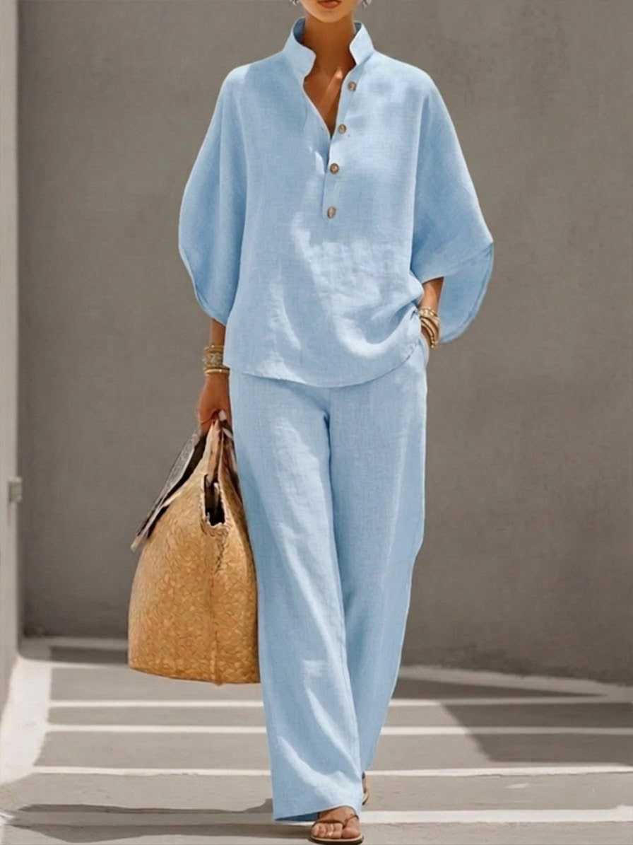 Coordinato Gemma in cotone e lino