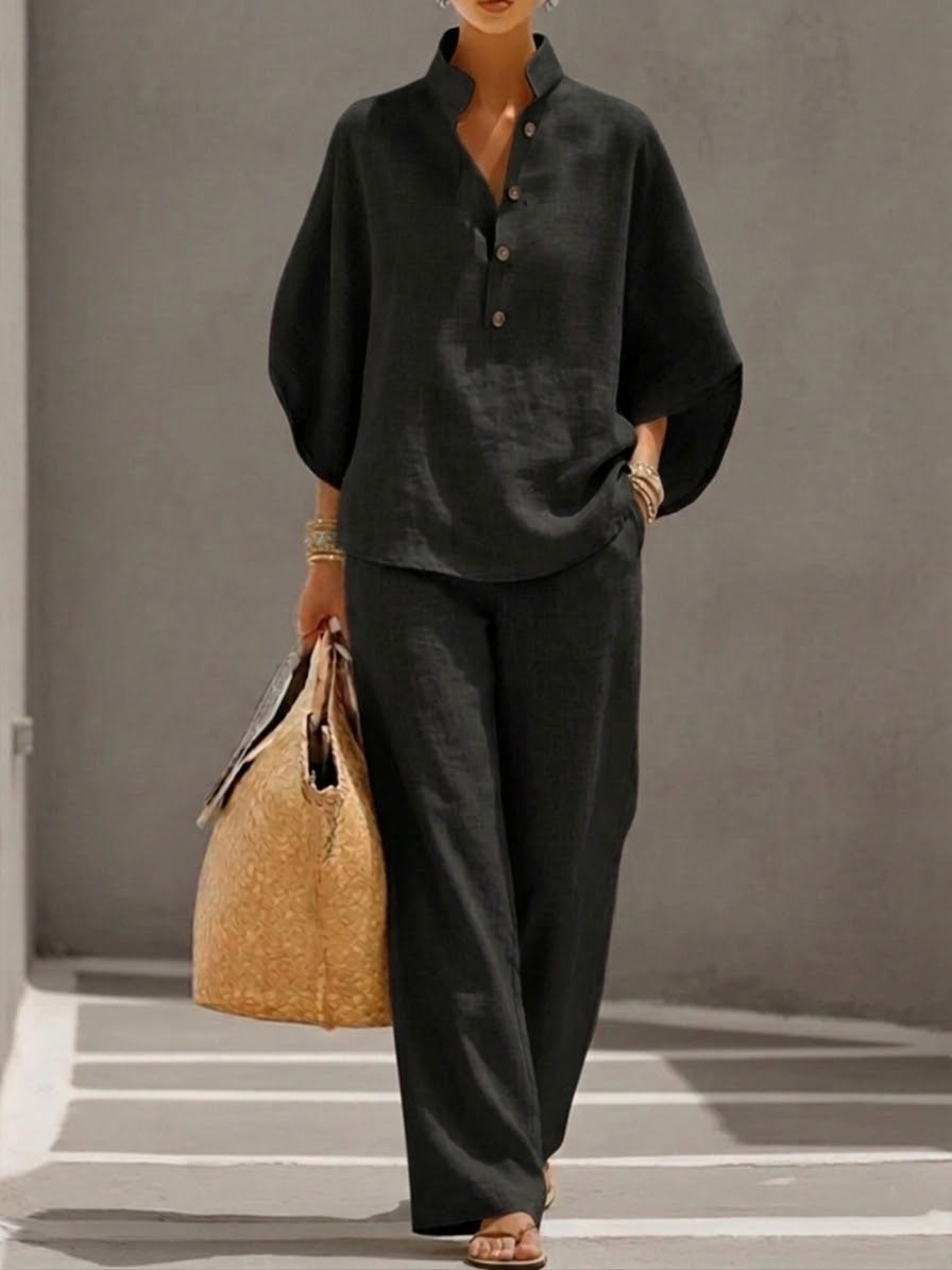 Coordinato Gemma in cotone e lino