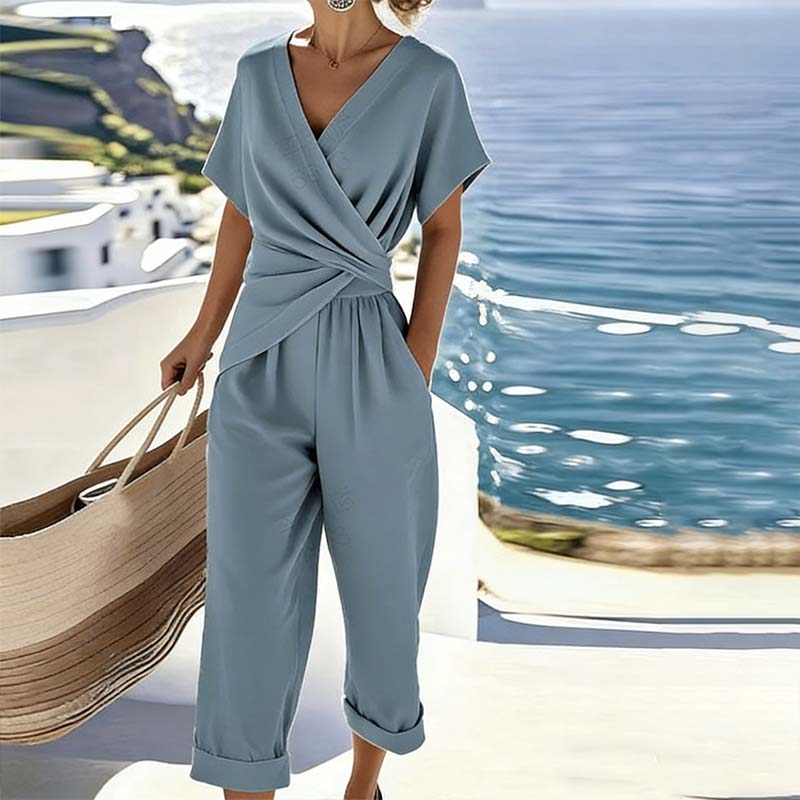 💃 Elegante abito con scollo a V e vita accentuata – Crea all'istante un look femminile e valorizzante ✨👗