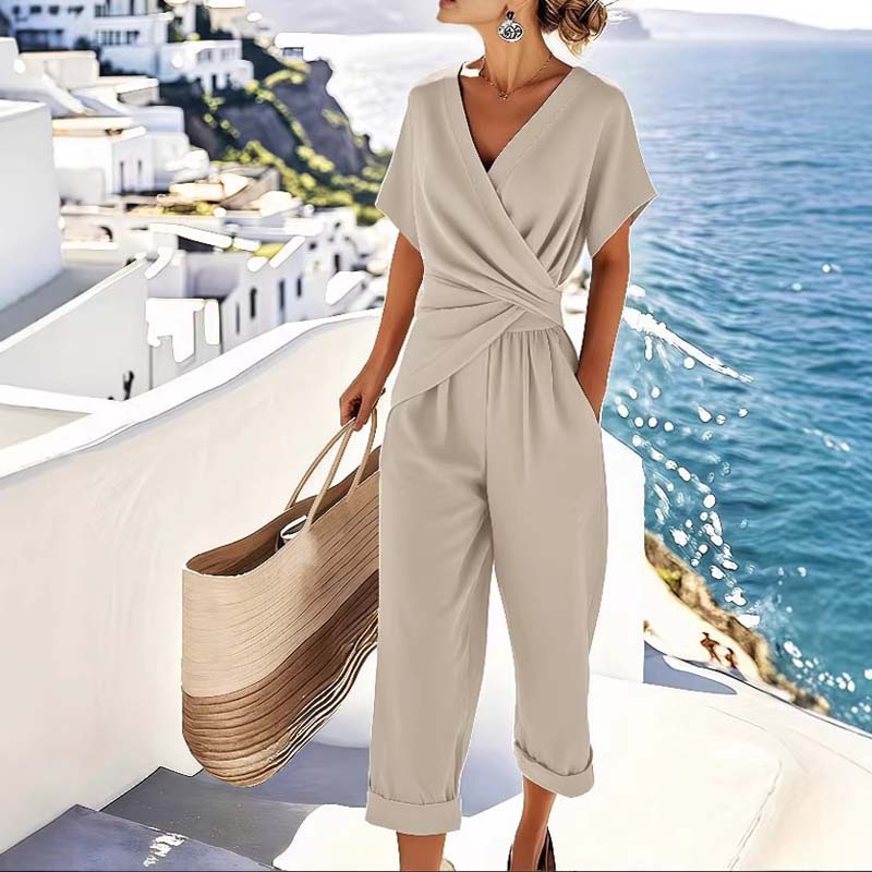 💃 Elegante abito con scollo a V e vita accentuata – Crea all'istante un look femminile e valorizzante ✨👗