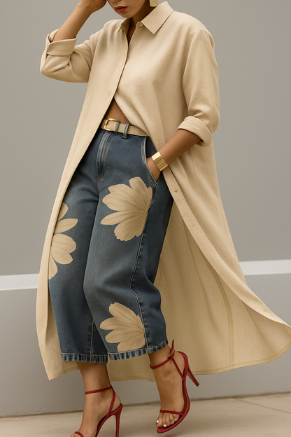 Coordinato · Fernanda · in cotone · elegante moderno, stampa floreale, comodo e fresco 🌿