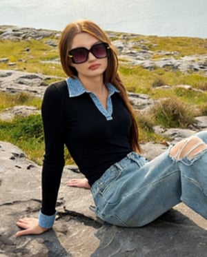 Top slim fit in maglia a coste